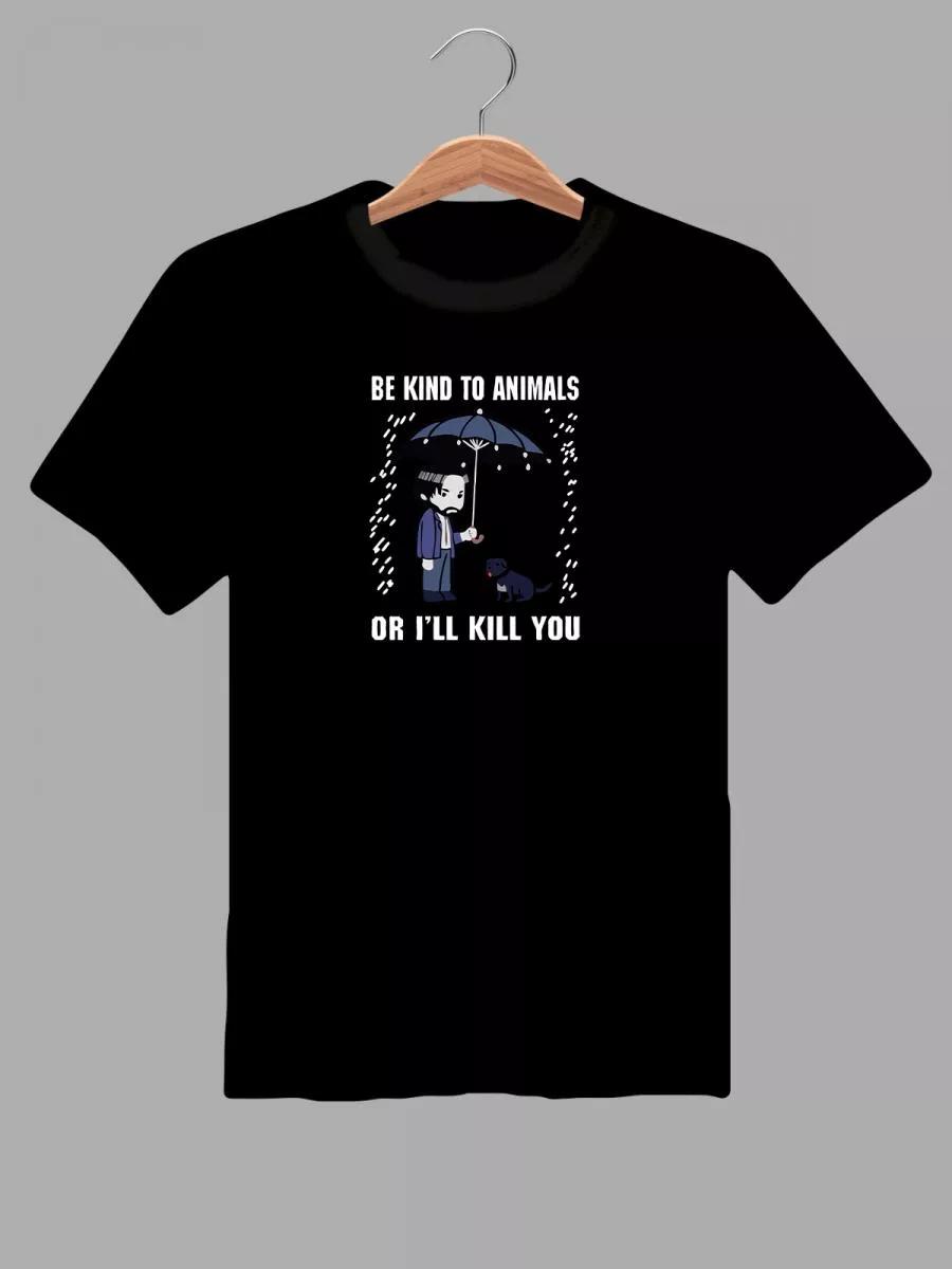Fitness gym printed T-shirt L
