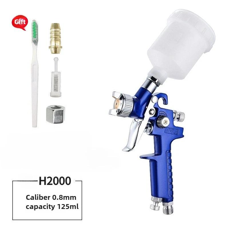 

H-2000A Professional 0.8/1.0mm Nozzle 125ml Mini Pneumatic Spray Gun for Car Painting Repair Pneumatic Spray Gun Mini Spray Gun