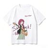 Bocchi The Rock! Maglietta Vintage Lavata Unisex Oversize Anime Streetwear Cotone Morbido Manica Corta Regalo Abbigliamento Top Saldi
