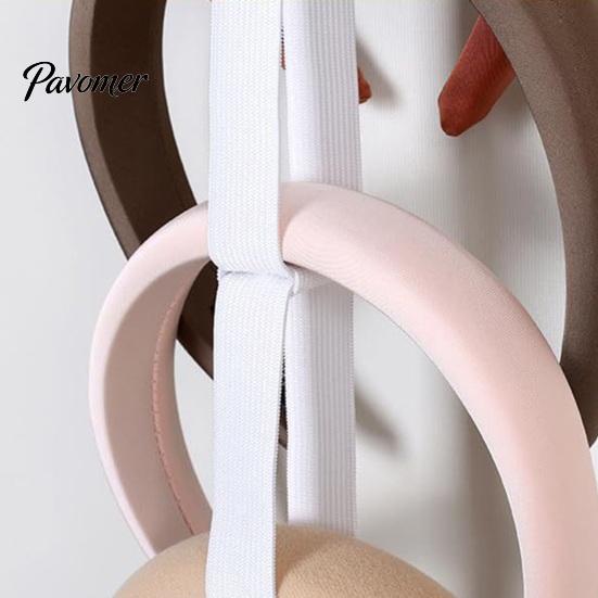 Vertical Headband Storage Girl Holder Organizer 24-Slot Hanging Hairband Rack High-Density Elastic Hair Hoop Display Stand