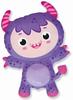 Foil Balloon 24 Fx - Little Monster (Lilac)
