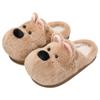 Cute puppy cotton slippers winter home indoor plush warm home soft bottom non-slip cotton mop