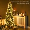 Artificial Christmas Tree 180cm with 240 LED Lights and 618 Branches, Tree with Steel Stand Ø68x180cm Green