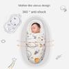 Newborn Baby Swaddle Wrap Adjustable Newborn Hat Set Anti-kick Swaddle Warm Soft BlanketSuitable for Babies Aged 0-3 Months