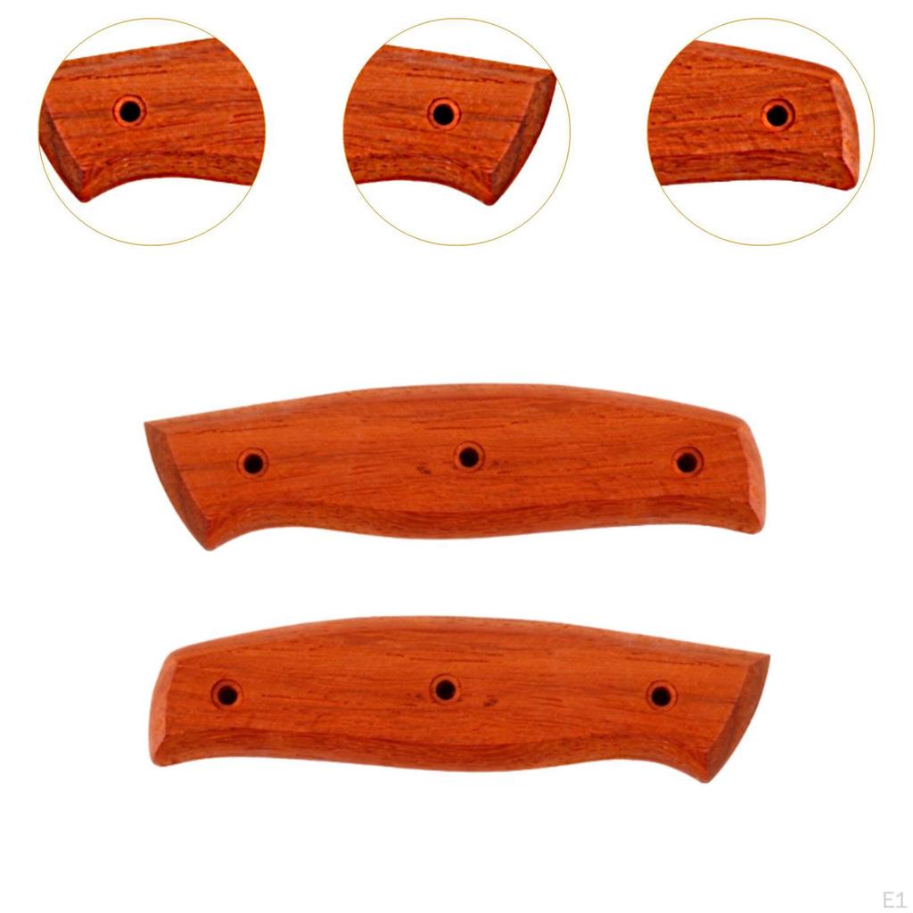 2 Kitchen Repair Handles, Replacement Handles for Cutting Knives, Parts To Be Assembled, Wooden