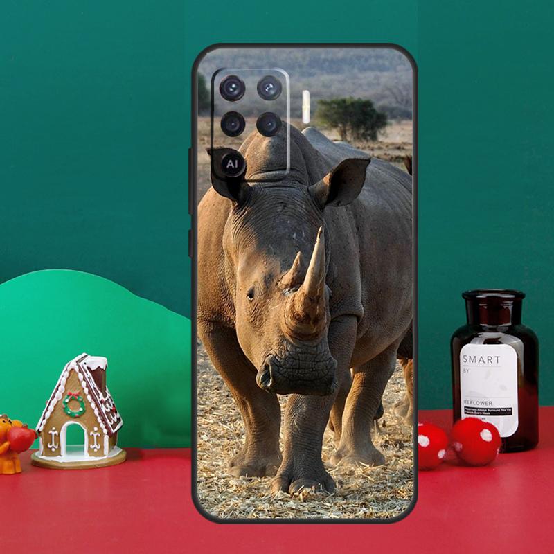 Animal Rhino Case For Oppo A40 A60 A80 A6 A5 Pro A15 A16 A17 A57 A94 A74 A54 A76 A96 A18 A38 A58 A78 A98