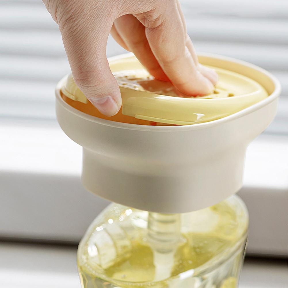 Portable Dishwashing Liquid Presser Plastic Automatic Dishwashing Liquid Dispenser Kitchen Gadget Dish Detergent Dispenser
