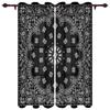 Schwarz Weiß Bandana Böhmische Hall Vorhänge Für Wohnzimmer Küche Jungen Mädchen Schlafzimmer Langer Vorhang Für Fenster Cortinas Heimdeko