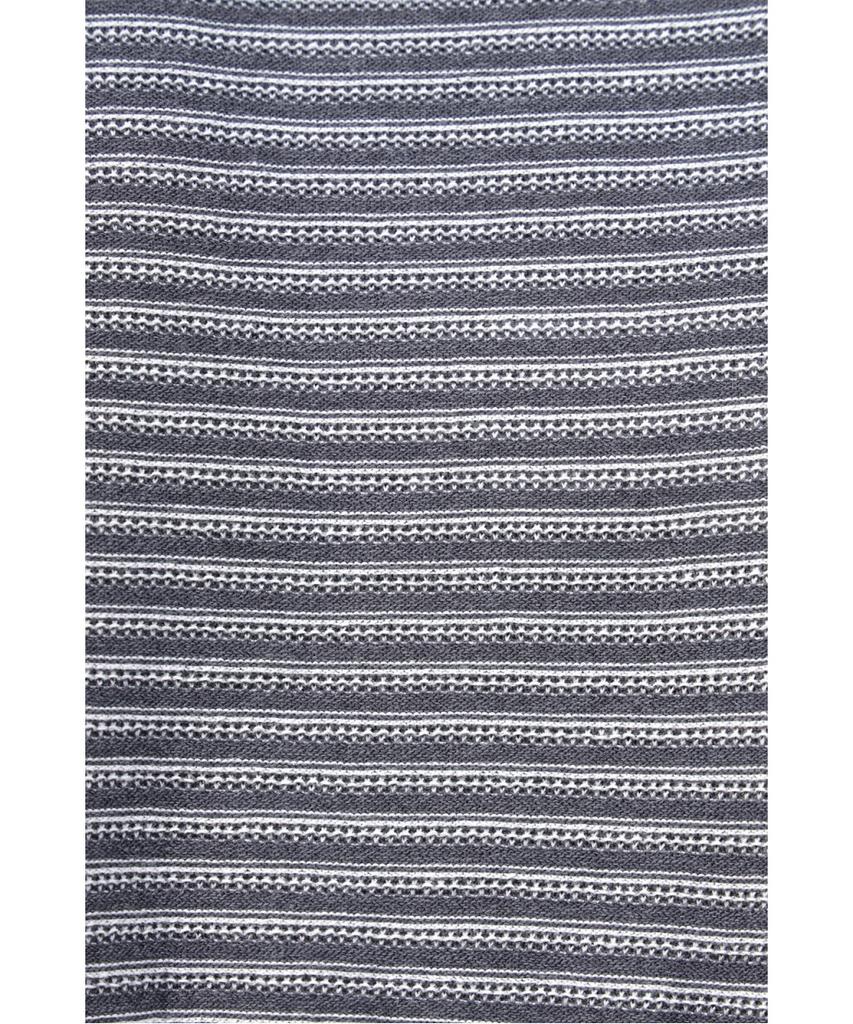 BRENTWOOD [Washable] Knitted Striped Round Neck Sweater Brwas26351Gyx