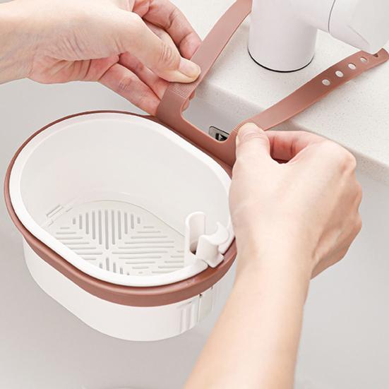 Sink Drain Basket Detachable Easy To Clean Multi-Use Adjustable Faucet Hanging Strainer Kitchen Waste Catcher