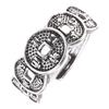 Five Emperors Coin Ring Men and Women Thai Silver Retro Trend Opening Ethnic Style Ins Index Finger Ring Jewelry
