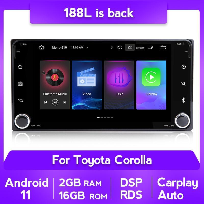 Toyota Corolla GPS Navigation & CarPlay System with Reversing Camera and Bluetooth