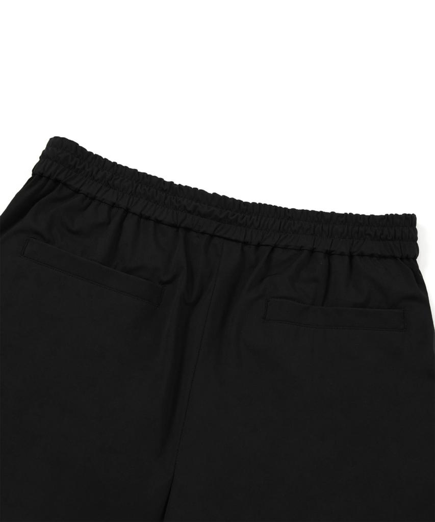 DRAW FIT [Fashion Planet X Drawfit] Cooling Relaxed Wide Elastic Waist Pants [Black]