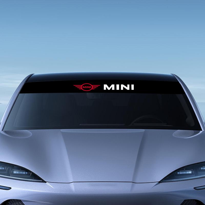 Car Front Windshield Stickers Front and Rear Decorative Emblem For Mini Cooper One S Clubman R50 R53 R56 R60 F55 F56 R57 R58 R59