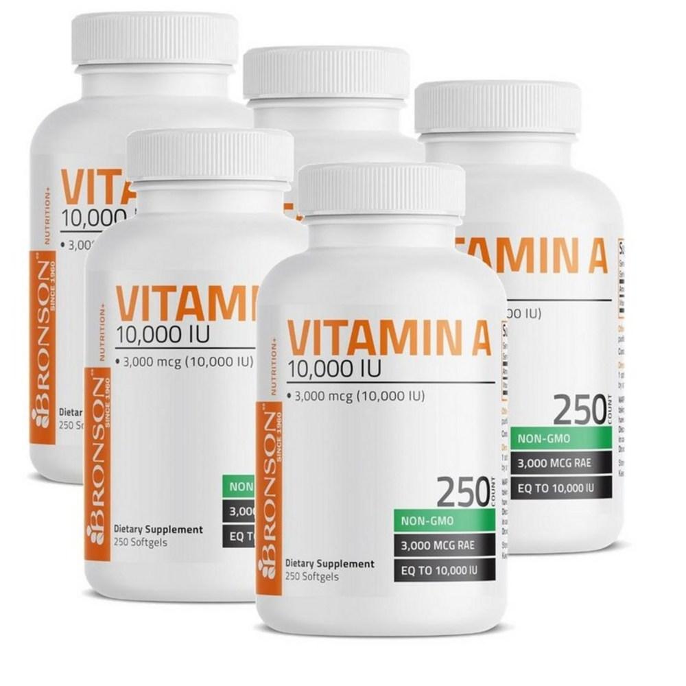 Bronson Vitamin A 10,000 IU Softgels A 5 pcs (250 Tablets)