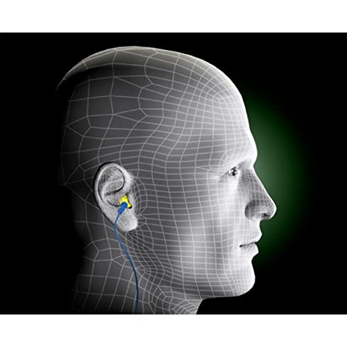 3M E.A.R Push-Ins Earplugs, Corded, 28NRR, Yellow/Blue