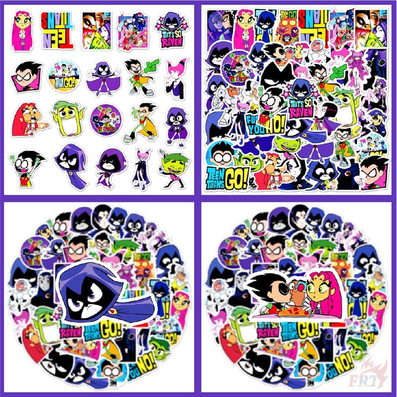 50Pcs/Set Teen Titans Go Stickers DIY Fashion Waterproof Doodle Decals Stickers