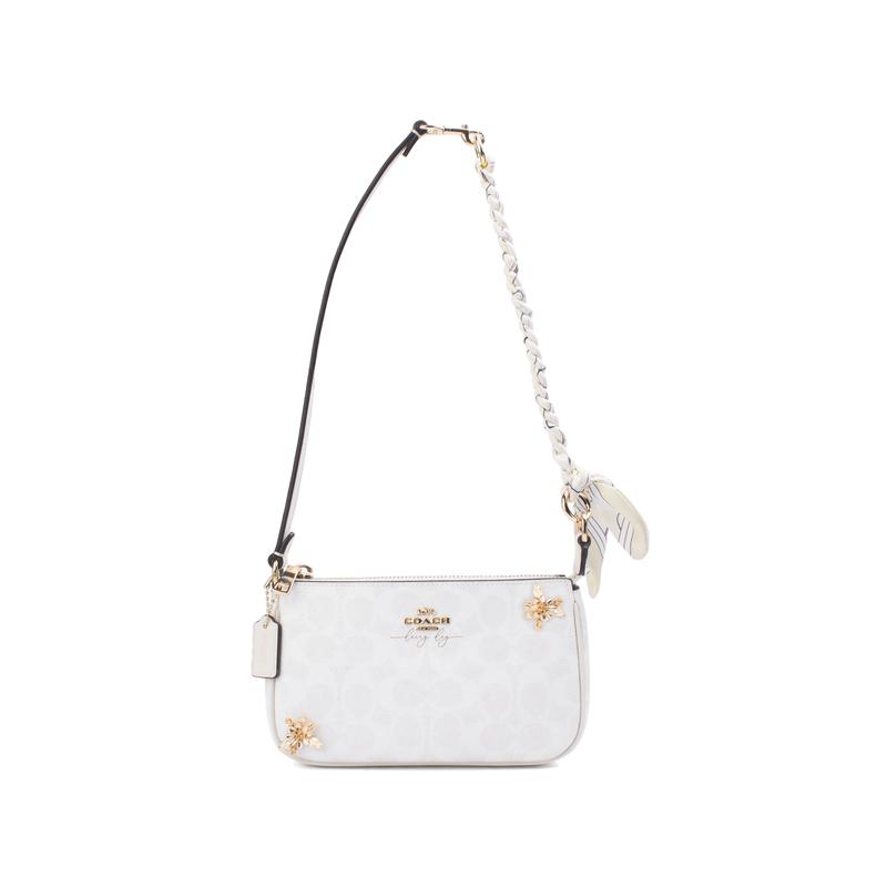 

COACH shoulder bag [Customized bag] Nolita Golden Ruihua Yiduo Princess Style Hand-painted Simple and Versatile Classic Versatile golden flower золотий
