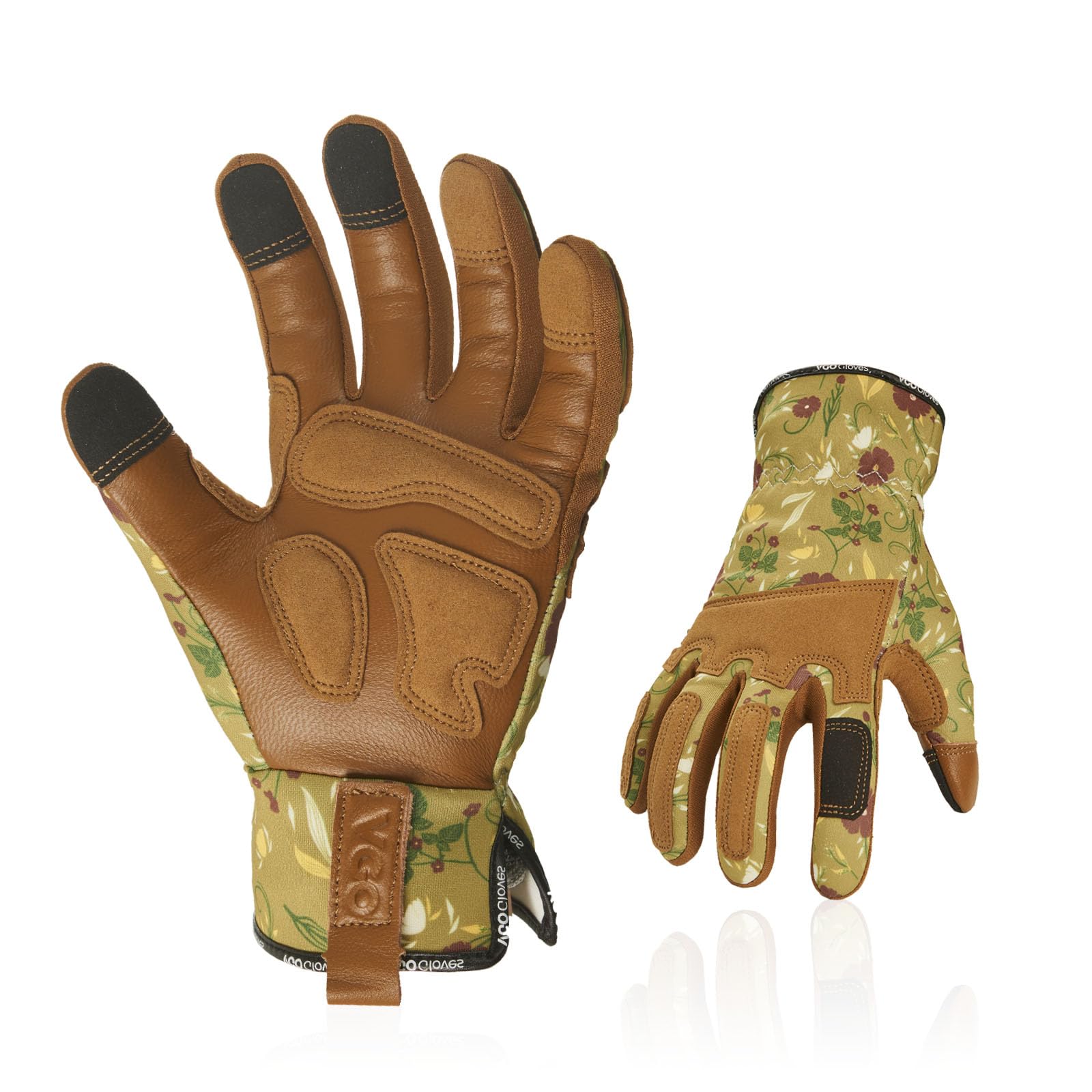 

Garden Gardening Sheep Leather Gardening For Grass Gardening with Reinforcement Touch Vibration Splinter Gloves GA7471 Light [Vgo...] Gloves, Gloves,
