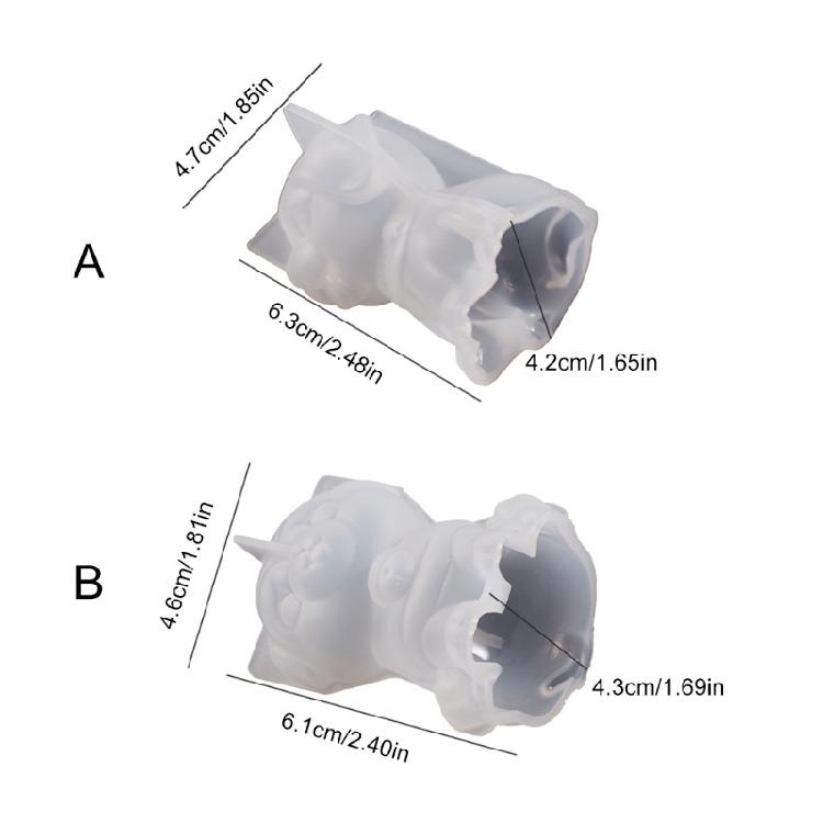 3D Crown Scarf Puppy Candle Moulds Non-Stick Scented Candle Mould DIY Soap
