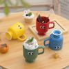 Cute and Quirky Big Eyes Ceramic Goblet Creative Coffee Cup Breakfast Mug Cartoon Children's Milk Water Cup
