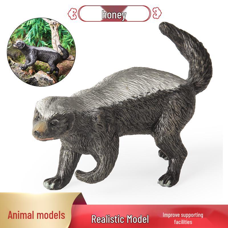 African Honey Badger and Eagle Animal Model Toy for Kids