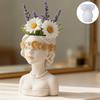 Silicone Mold For Creating Unique Masked Lady Shaped Planter Jewelry Holders And Decorative Concrete Resin Projects
