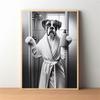 Boxer Dog Wall Art Prints Funny Bathroom Decor Boxer Dog In The Toilet Poster Animal In The Toilet Canvas Painting Pet Decor