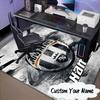 Custom Name Juventus Football Rug for Living Room, Game Rooms, Office, Bedroom, Floor Mat Playful Design, Fan Gifts Christmas Decor