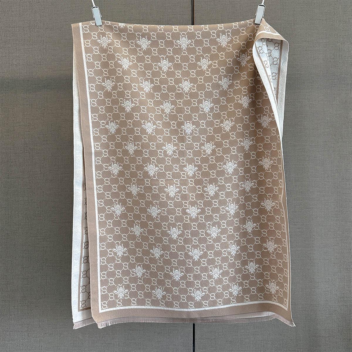 

Осень новый темперамент имитация кашемира пчела жаккардовый шарф женский утолщенный теплый длинный модный шарф 185*65cm