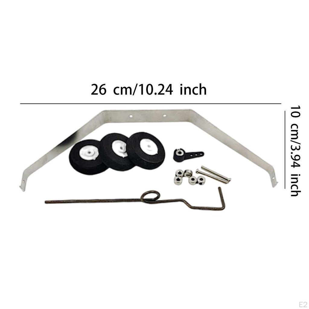 RC Aircraft Landing Gear Set, Glider Accessory Attachment Replaces for Fixed Wing