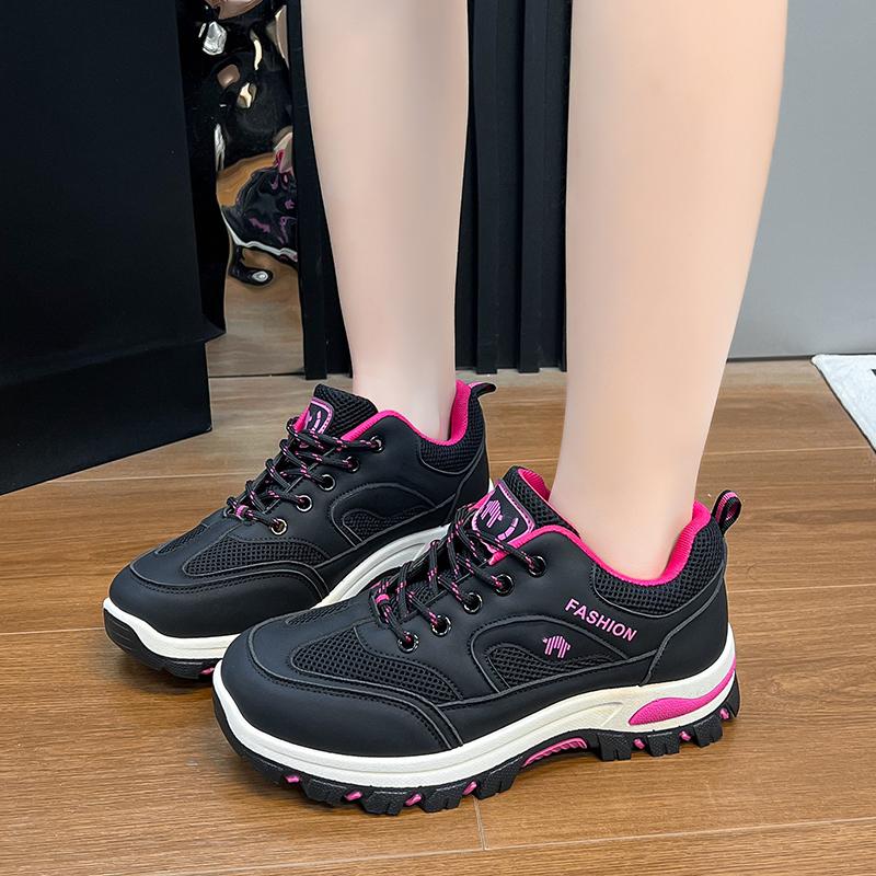 Fashion 2025 Mixed Colors Mesh Women's Vulcanize Shoes Outdoor Breathable Women Sneakers Comfortable & Versatile Lace Up Casual Shoes