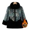 Chic New Chinese Style Faux Fur Fleece Jacket for Elderly Women