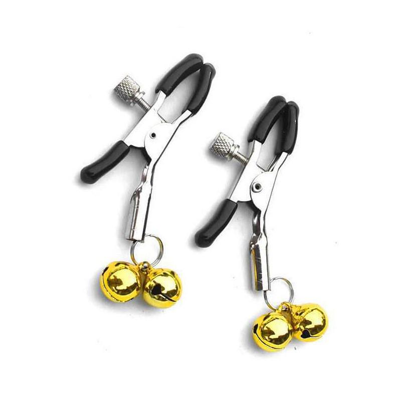 Damen Brustwarzen- und Schamlippenklemmen - SM-Glocken Erwachsenenspielzeug für Paare
