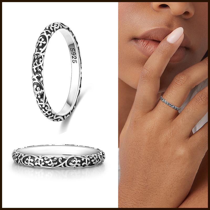 Rings 925 Silver Star Moon Colorful Sparkling Zircon Simple Rings For Women Exquisite Wedding Engagement Birthday Jewelry Gifts