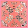 90*90cm Spring & Summer Elegant Court Rose Flower Square Silk Scarf Foulard Hijabs For Ladies
