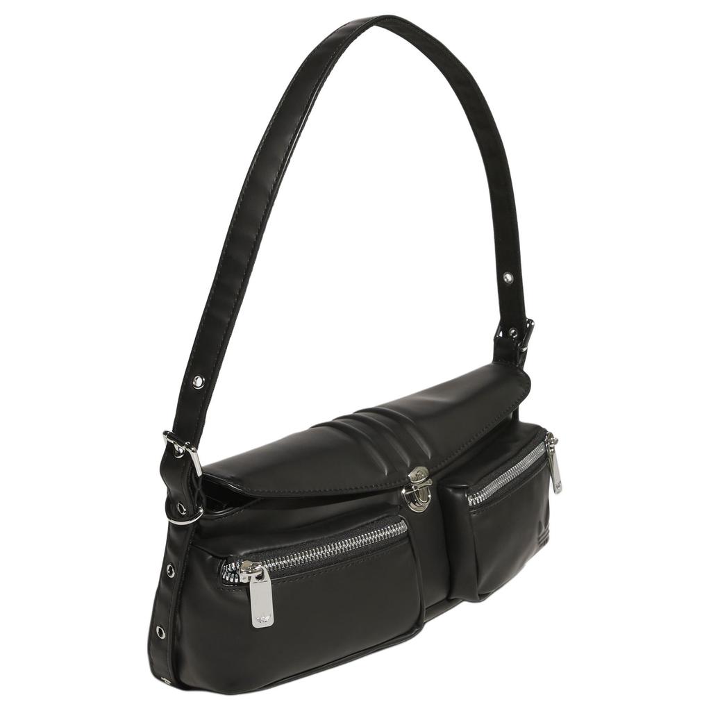 Adidas Originals Trefoil Recycled Polyester Shoulder Bag Regular Women's Black KC1416