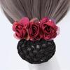 Korean & Japanese Silk Flower Mesh Hair Clip - Douyin Style
