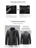 Luomeng Men's Genuine Sheepskin Stand Collar Leather Jacket