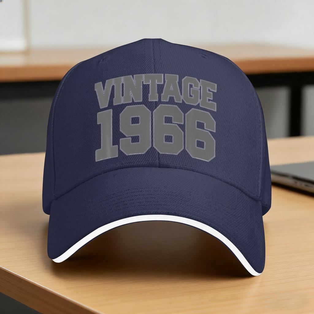 60th Birthday Vintage 60 Years Old 1966 Retro Baseball Cap  Unisex Women Design Hip Hop Hats Summer Y2k Cool Sun Visor Snapback Cap