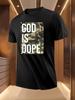 Camo Print Tshirt - "God Is Dope" Bold Statement