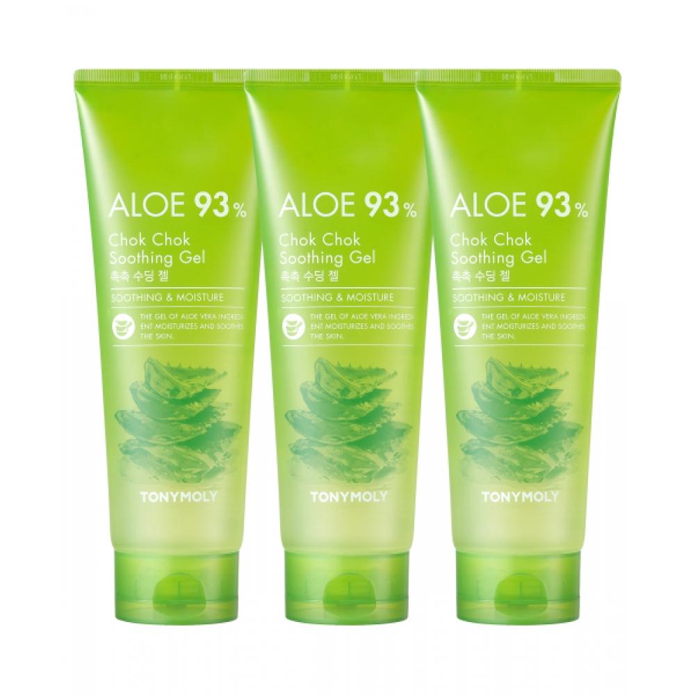 Tonymoly [3pack] Aloe 93 Moist Soothing Gel 250ml FREE