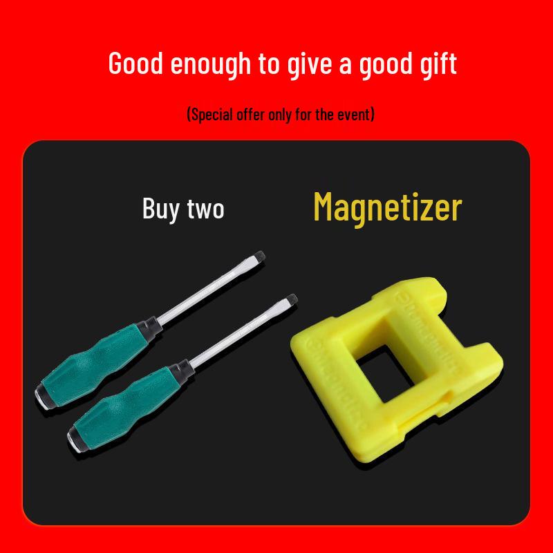 Precision Magnetic Impact Screwdriver Set: Phillips, Extended Flathead, Extra-Long Shank Torx, Extra-Hard Industrial.