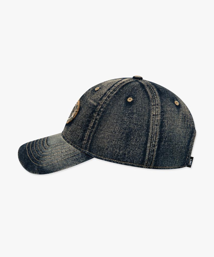 LMC Washed Denim Gothic Oval 6Panel Cap Dark Teal