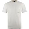 Solid Color Letter Embroidered Loose Round Neck Short Sleeve T-Shirt Men Tops Off-White 3D1T95-1JWZZ-0128