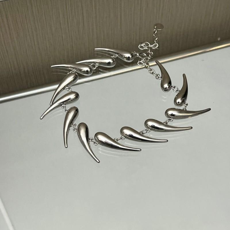 Geometric Asymmetrical Irregular Alloy Pendant Necklace Men Women Hip Hop Streetwear Statement Jewelry