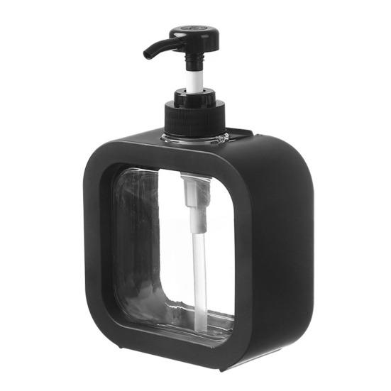 Lotion Bottle Leak-Proof Clear Design Press-down Pump Dispenser Wide-Mouth Plastic Waterproof Liquid Bottle