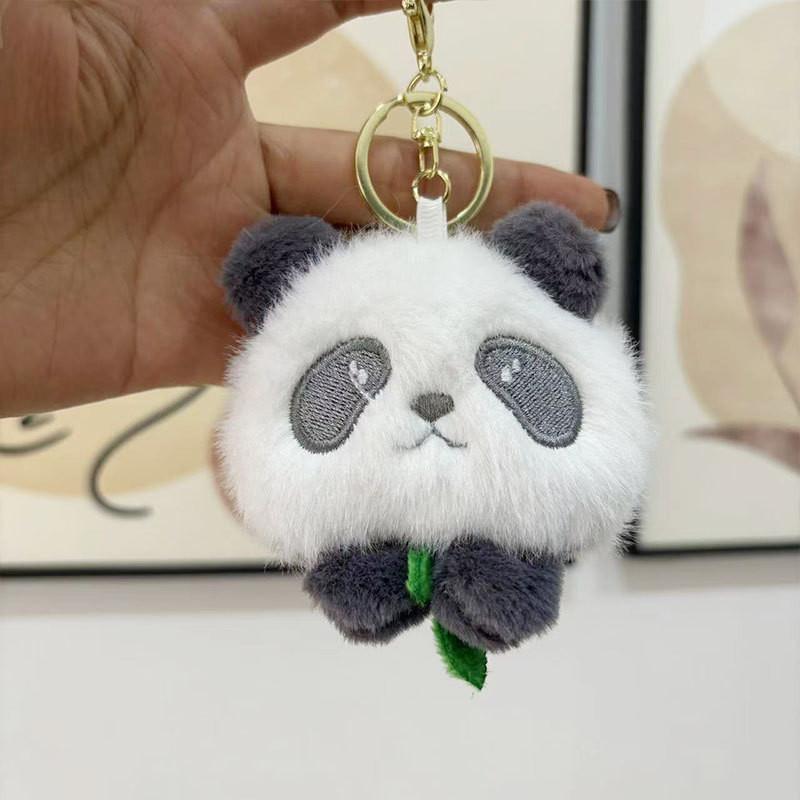 Adorable Panda Plush Toy Four Inch Stuffed Animal Keychain Perfect For Kids Gifts