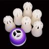Spherical Ball Nozzles for Flower Ruffles 6 Pcs + Adapter + Bags