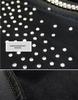 LIUHUO Children's Figure Skating Suit: Fashionable Black Diamond-Accent Pants and Training Costume